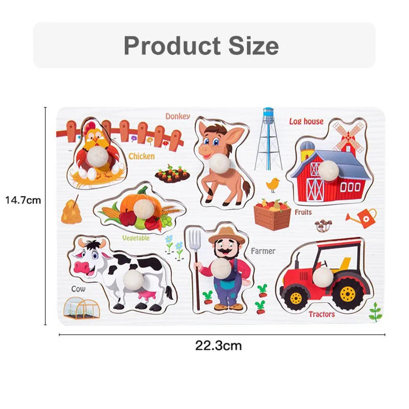 Jucării educative Montessori pentru copii, puzzle, joc pentru copii, puzzle, tablă, puzzle, puzzle pentru copii, puzzle-uri din lemn pentru copii de 2-3 ani, date.