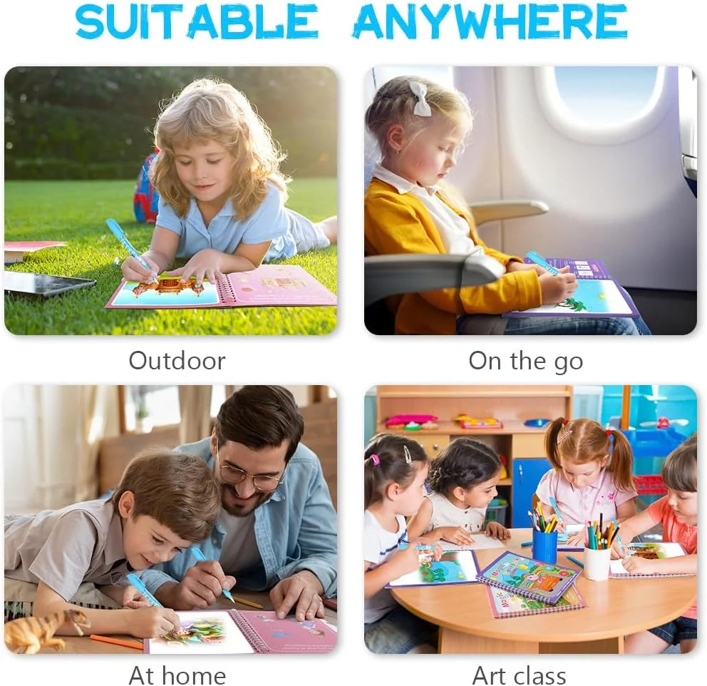 Carte de colorat pe baza de apa