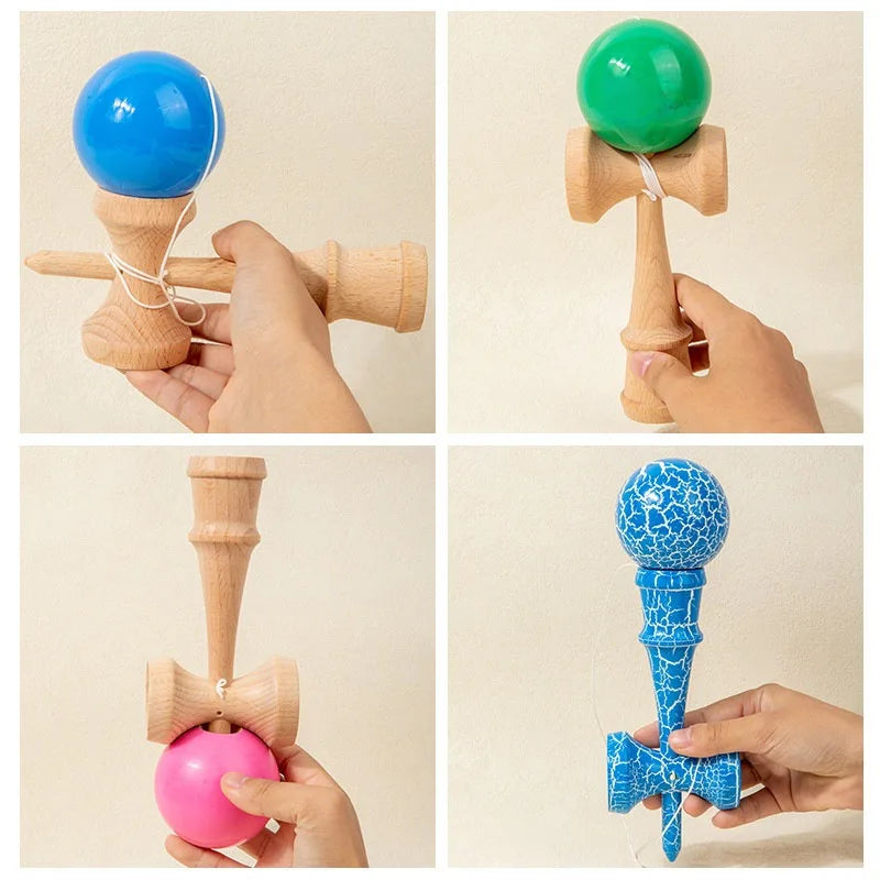 Kendama, antrenează coordonarea ochi-mână pentru copii și adulți, distracție în aer liber, jonglerie, minge sport