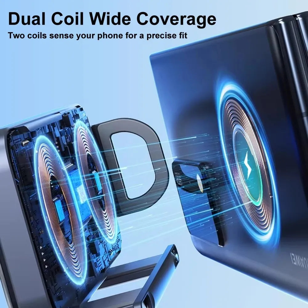 Încărcător wireless auto, suport pliabil pentru ecran, încărcare rapidă , suport pentru telefon