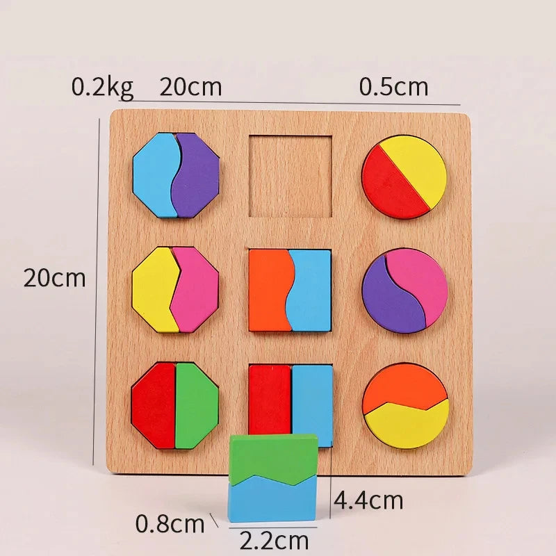 Jucării educative Montessori pentru copii, puzzle, joc pentru copii, puzzle, tablă, puzzle, puzzle pentru copii, puzzle-uri din lemn pentru copii de 2-3 ani, date.