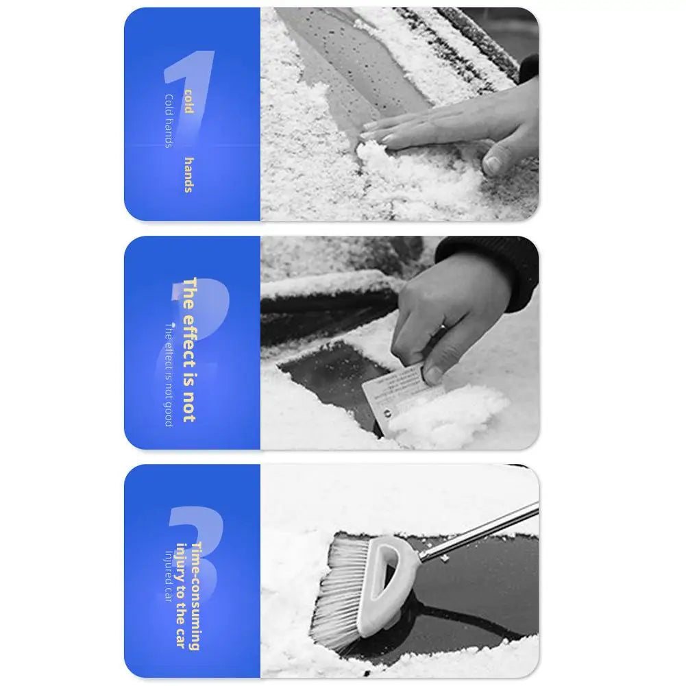 2 în 1 perie de zăpadă auto și răzuitor de gheață