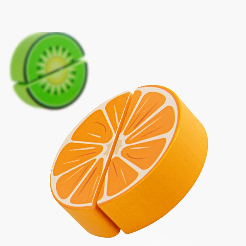 Jucării din lemn fructe și legume, pentru copii