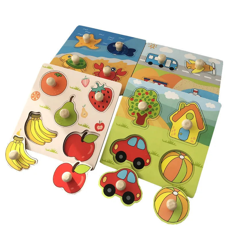 Jucării educative Montessori pentru copii, puzzle, joc pentru copii, puzzle, tablă, puzzle, puzzle pentru copii, puzzle-uri din lemn pentru copii de 2-3 ani, date.