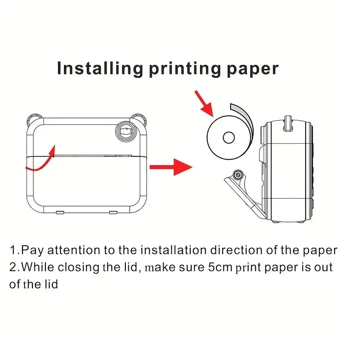 Aparat foto digital pentru copii, imprimare instantanee, înregistrare video, mini imprimantă termică, educațional, cadou de ziua de naștere